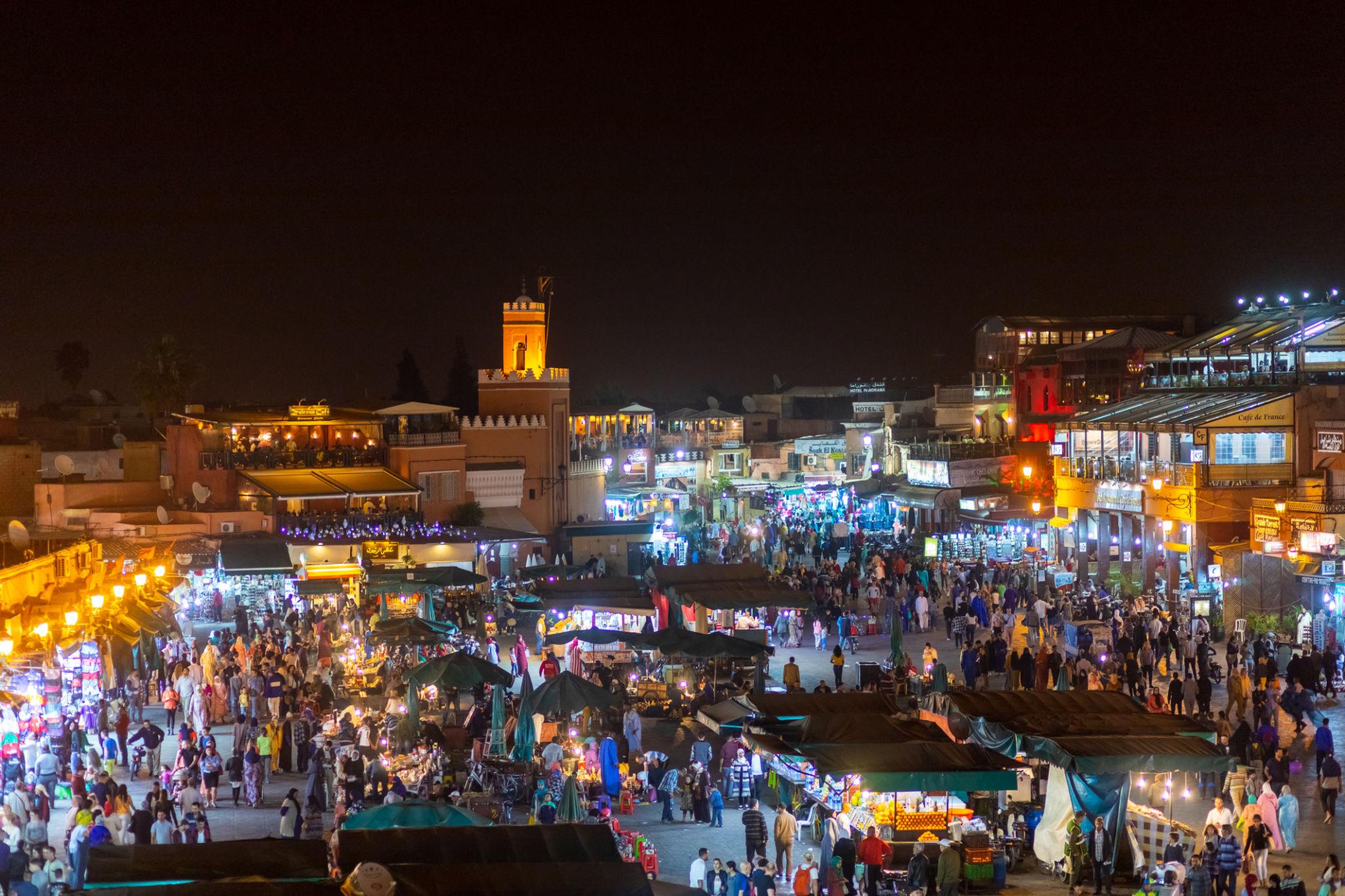 Arrival in Marrakech.